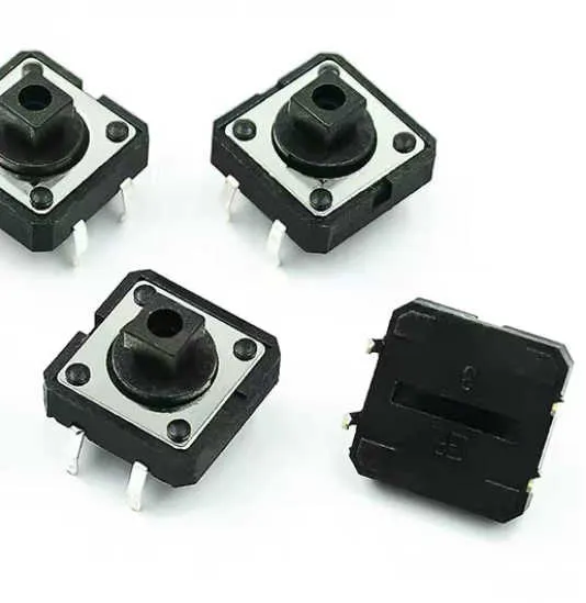 Tact Switch 12x12mm 7.3mm - black