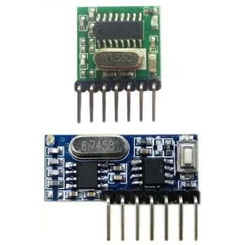 Πομπός και δέκτης RF 4 καναλιών - 433MHz