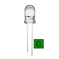 LED 3mm - clear green