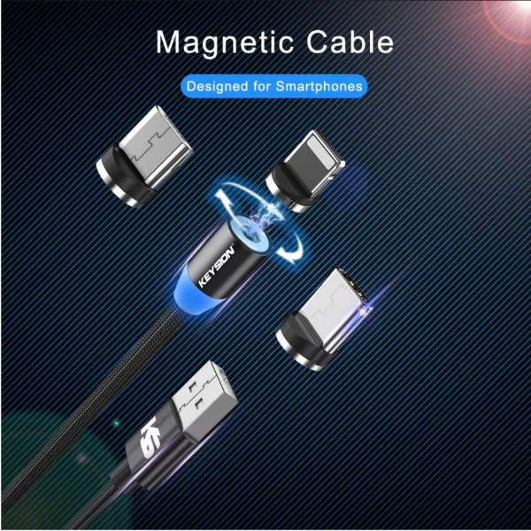 Μαγνητικό καλώδιο USB - Lightning (μαύρο)