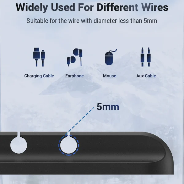 Silicone Cable Organizer (5 clips) - Image 4
