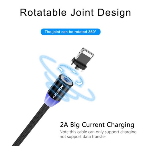 Magnetic USB cable - Micro USB (black) - Image 3
