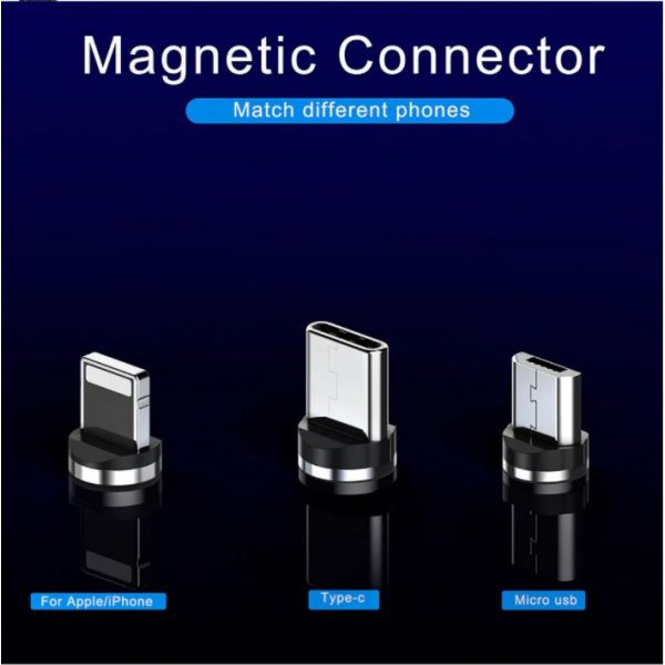 Magnetic USB cable - Micro USB (black) - Image 4