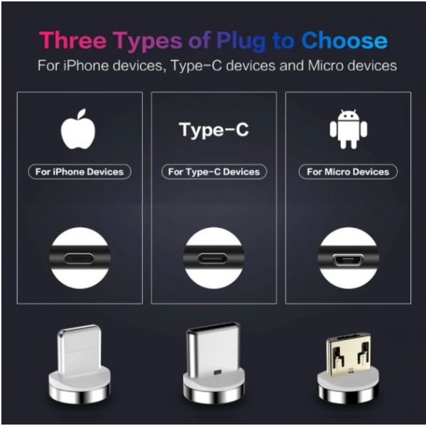Magnetic USB cable - Micro USB (black) - Image 5