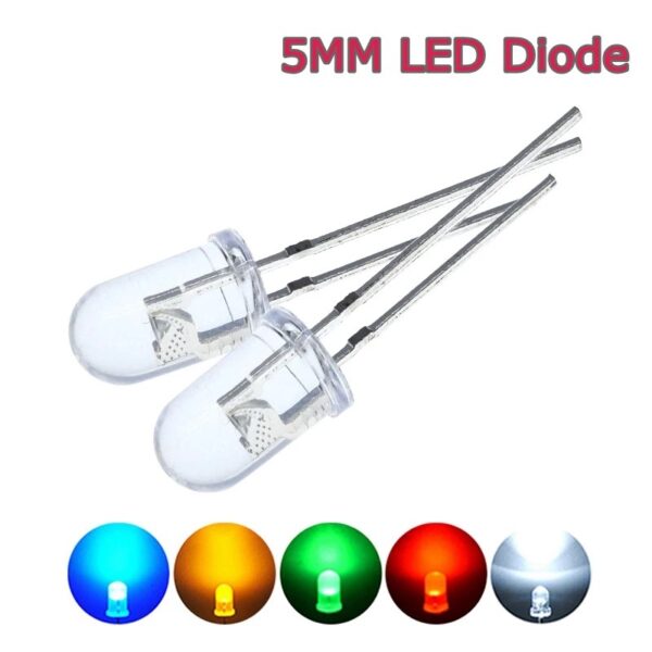 Led 5mm - διάφανο